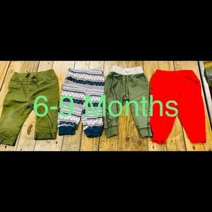 4 piece pants bundle. Baby boy 6-9 months